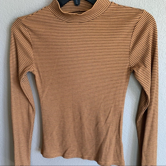 Aeropostale | Long Sleeve Seriously Soft Mock Neck Top | STRIPED - SMALL - Picture 10 of 10
